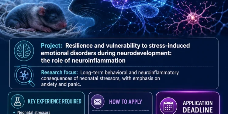 Postdoctoral Position at the University of São Paulo: Neuroinflammation and Stress-Induced Emotional Disorders